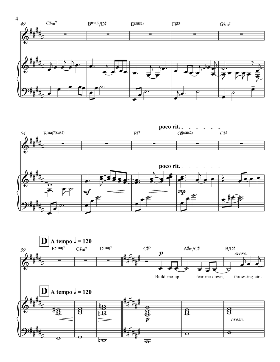 Fool's Game Piano, Vocal scores gallery preview page 5