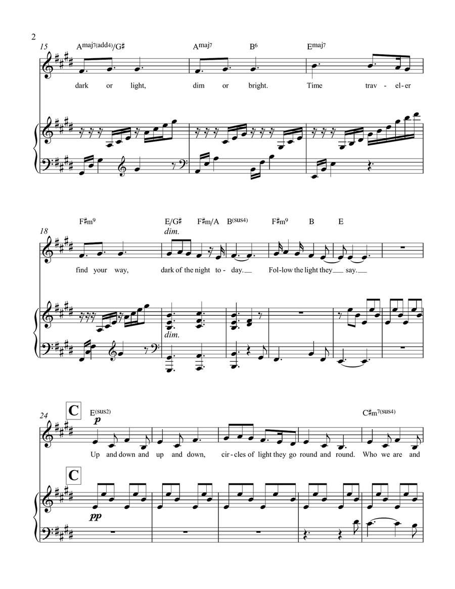 Star Traveler Piano, Vocal scores gallery preview page 3