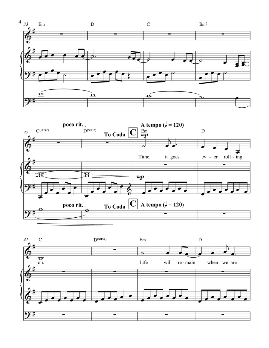 Lightness Piano, Vocal scores gallery preview page 5