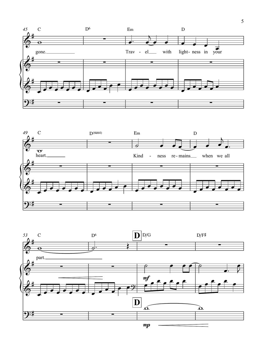 Lightness Piano, Vocal scores gallery preview page 6