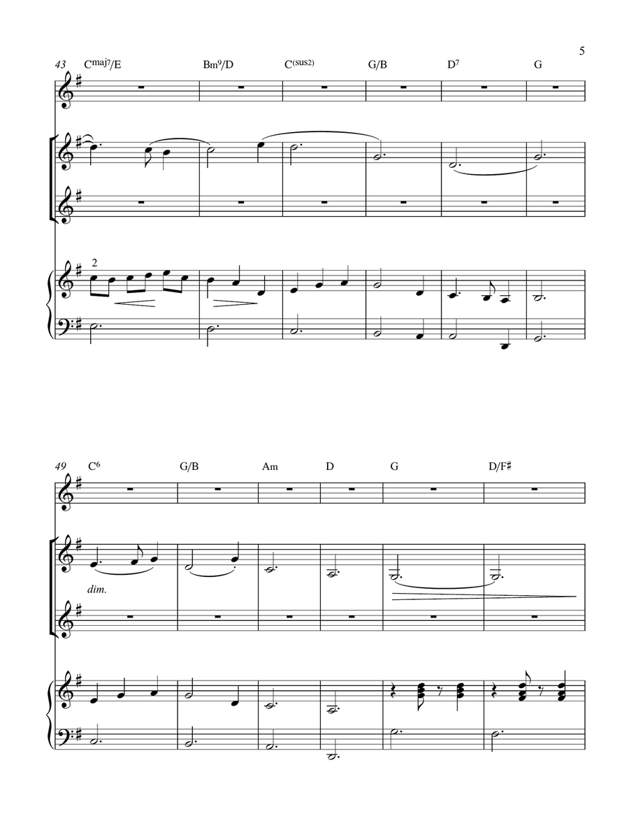 Winds of Change (Blue Jean Tuxedo) Piano, Vocal scores gallery preview page 6