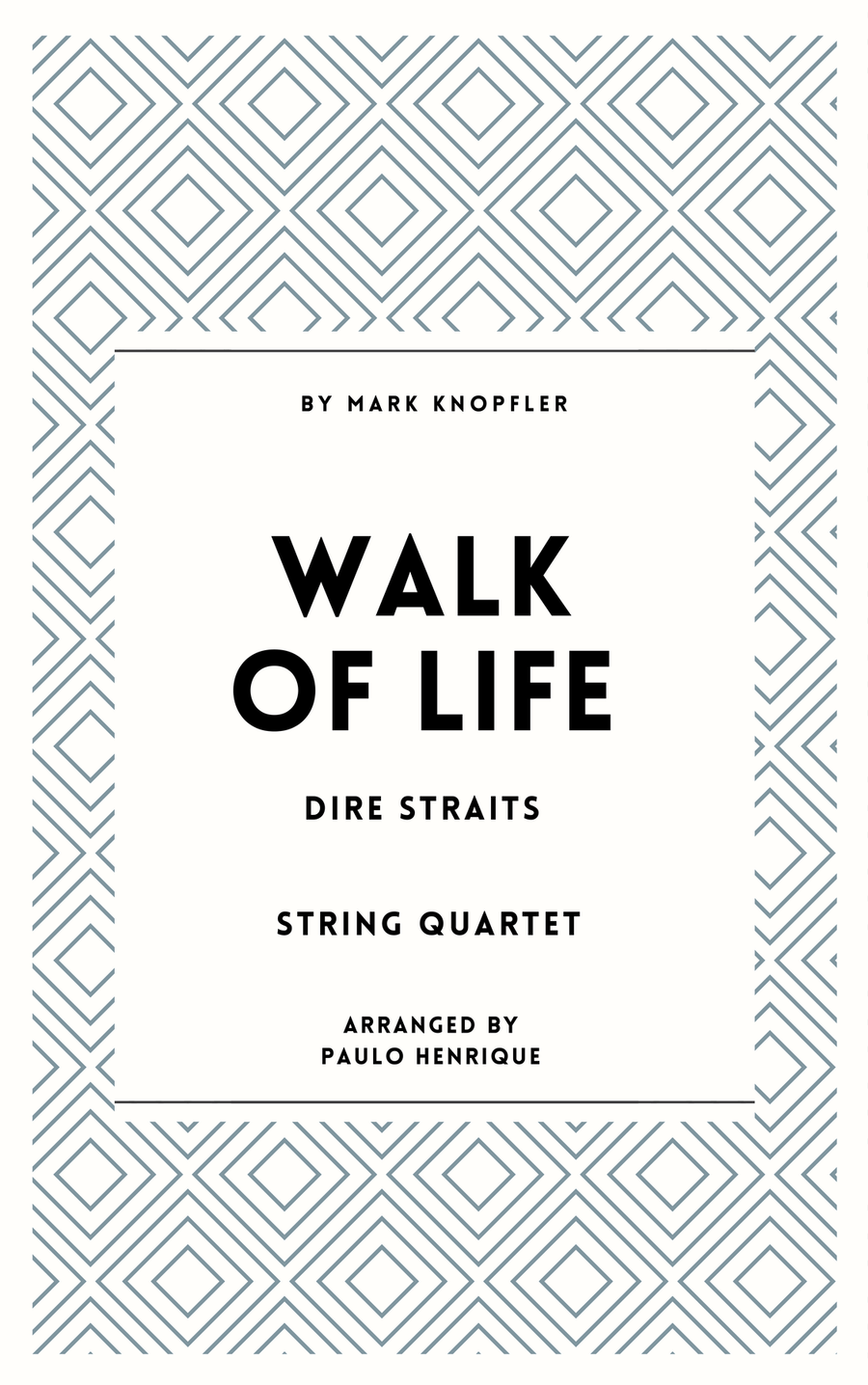 Walk Of Life Walk Of Life String Quartet scores gallery preview page 1