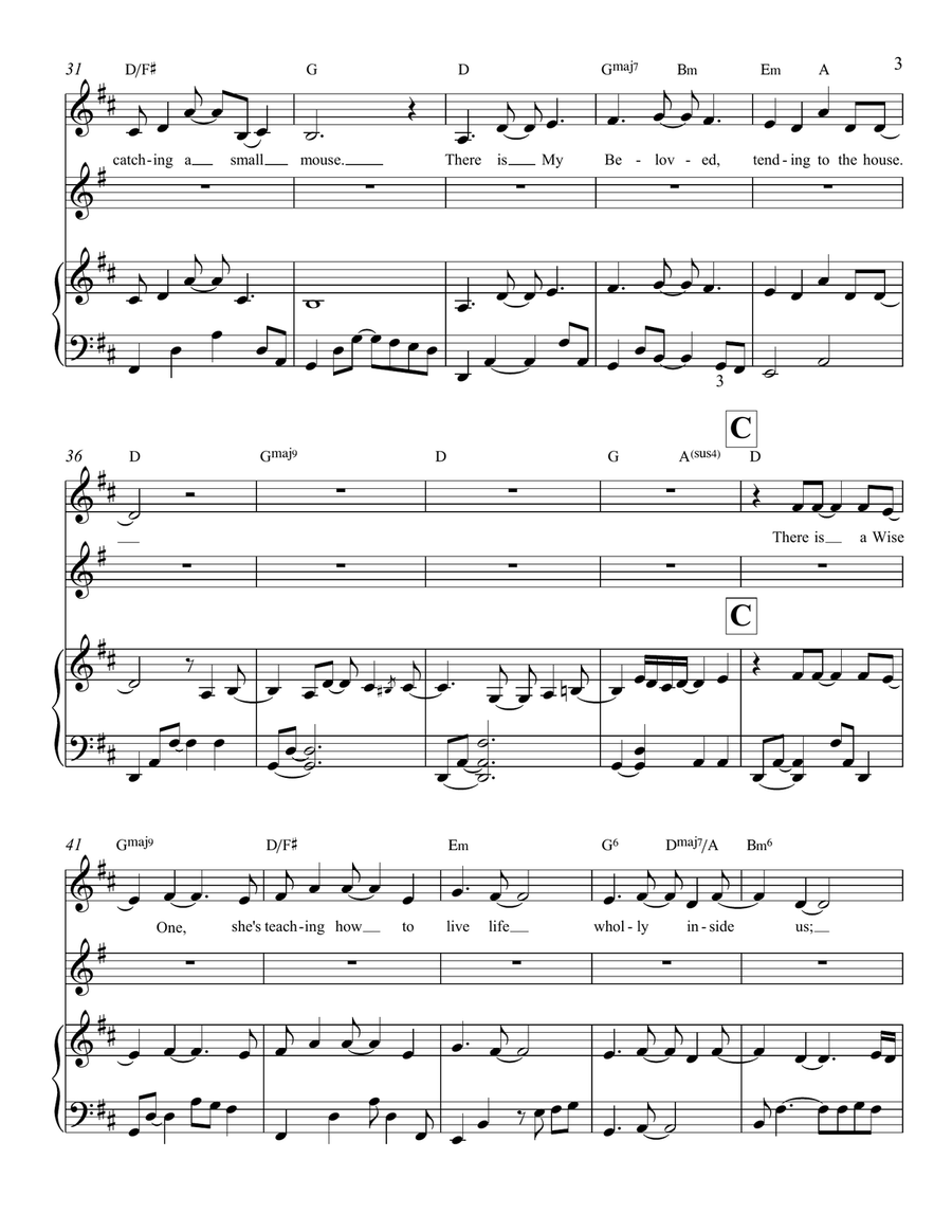 One Inside Piano, Vocal scores gallery preview page 4