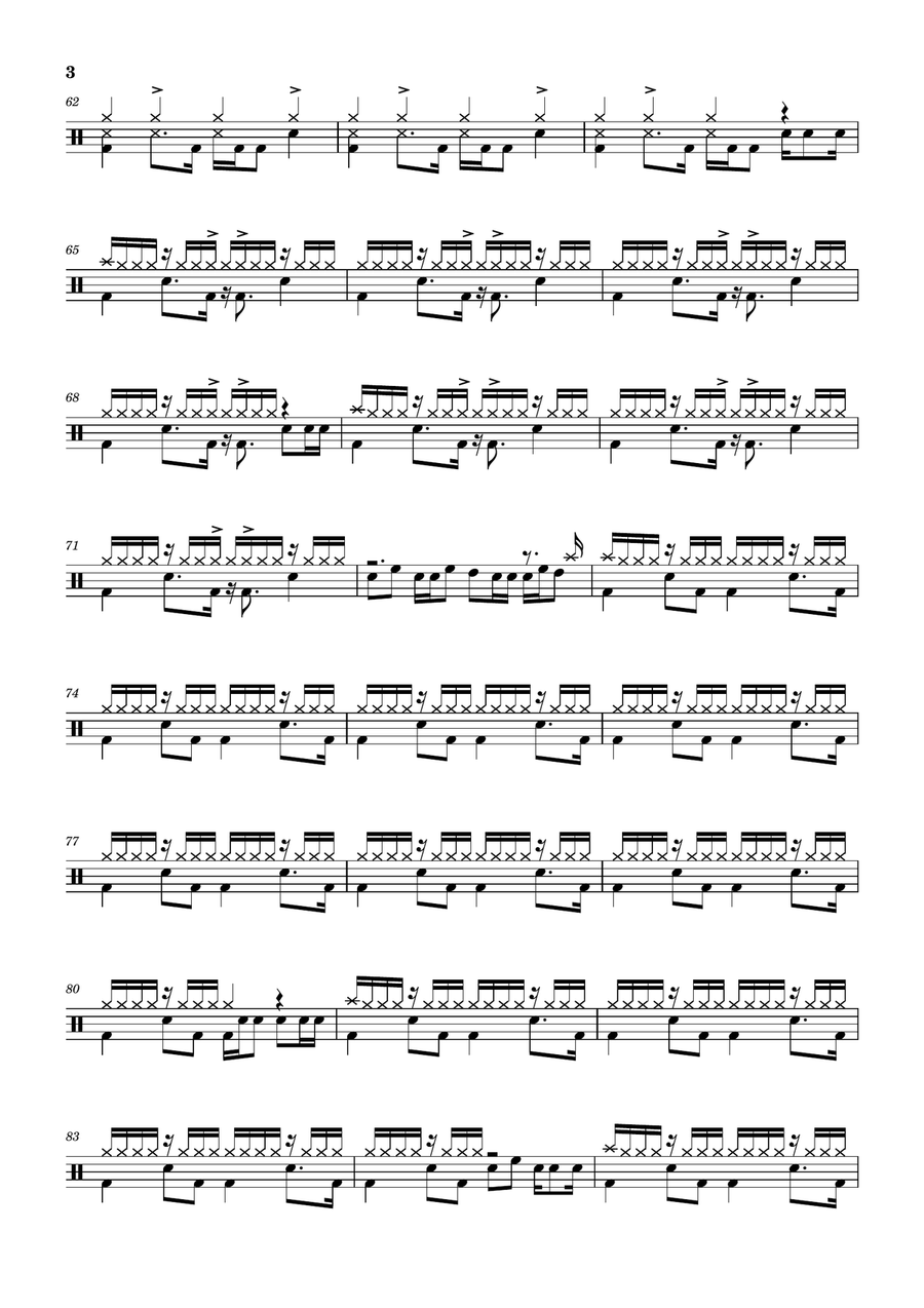 (I've Had) The Time Of My Life Drum Set scores gallery preview page 3