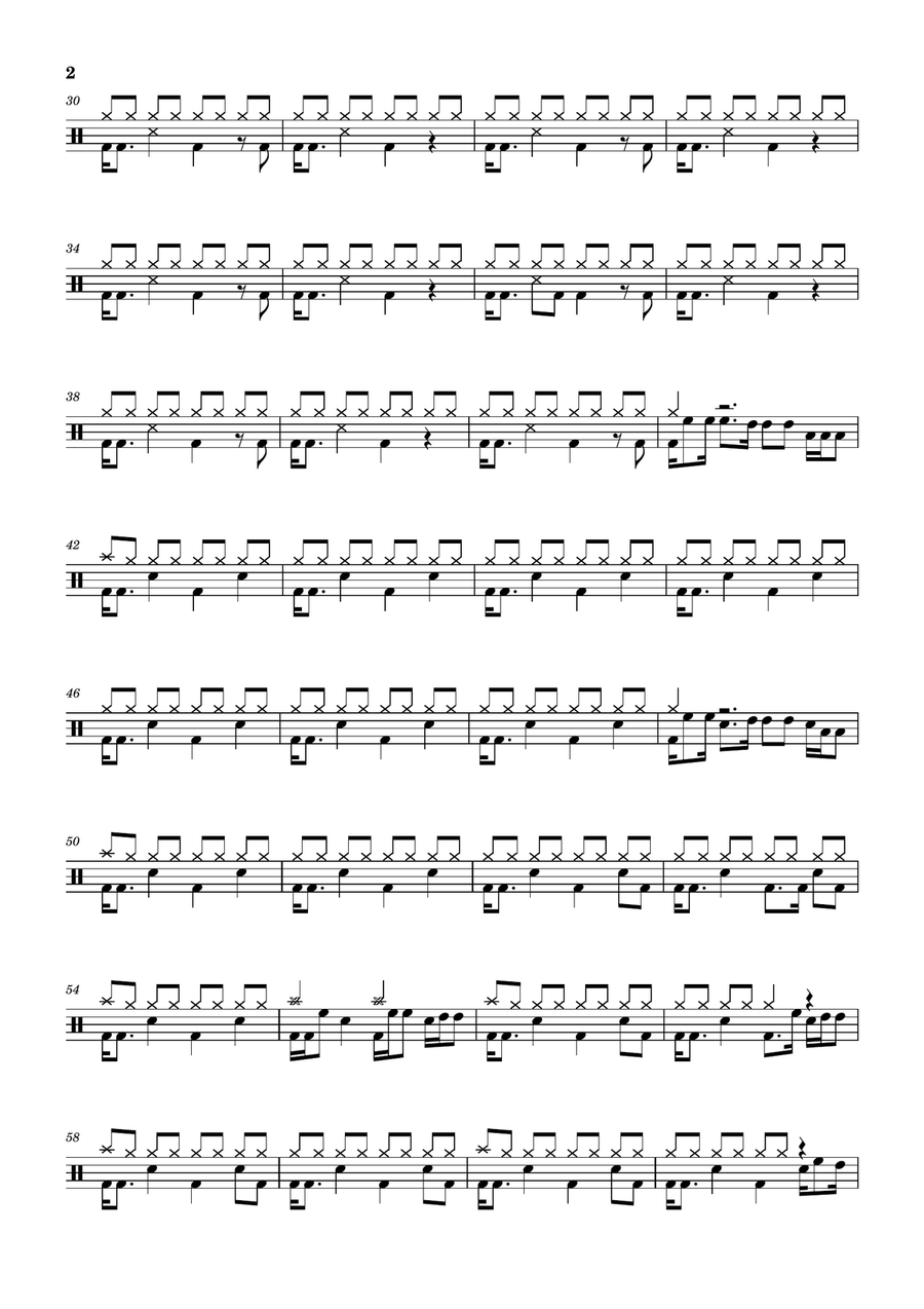 The Power Of Love The Power Of Love Drum Set scores gallery preview page 2