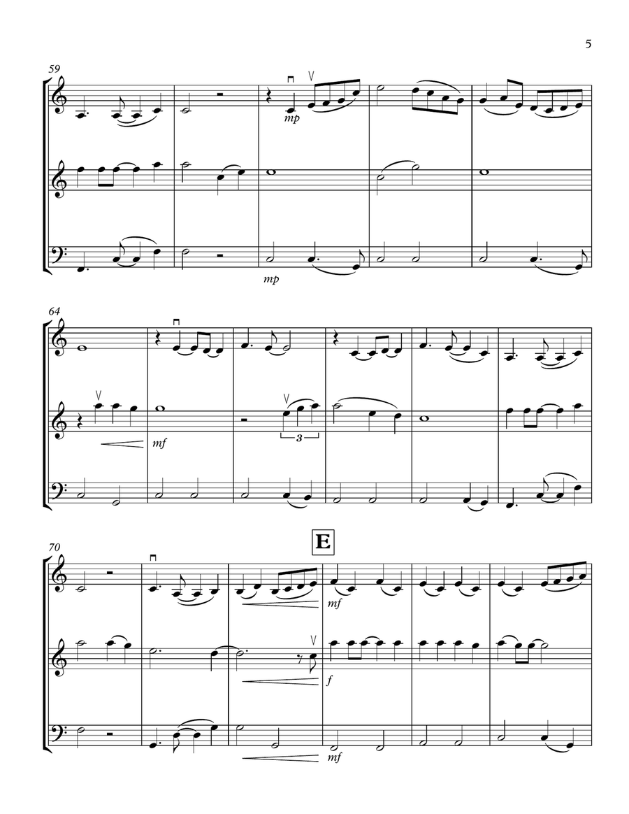 Faithfully String Trio scores gallery preview page 5
