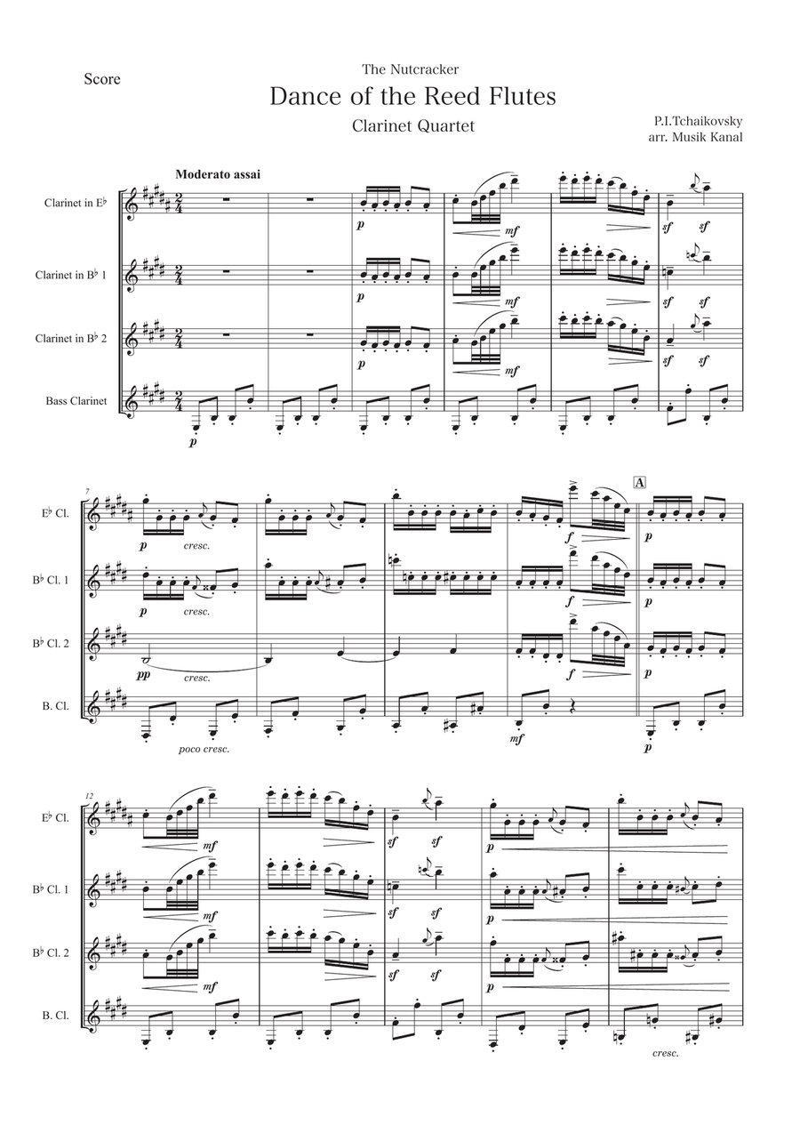 Dance of the Reed Flutes(From The Nutcracker) Woodwind Ensemble scores gallery preview page 1