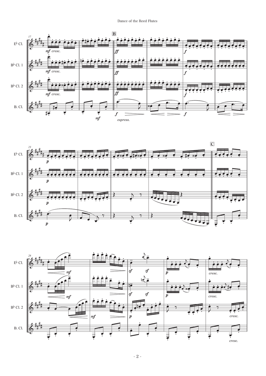 Dance of the Reed Flutes(From The Nutcracker) Woodwind Ensemble scores gallery preview page 2