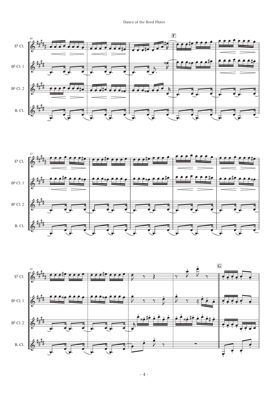 Dance of the Reed Flutes(From The Nutcracker) Woodwind Ensemble scores gallery preview page 4