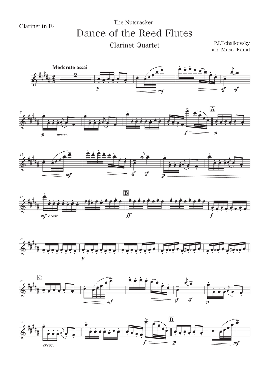 Dance of the Reed Flutes(From The Nutcracker) Woodwind Ensemble scores gallery preview page 6