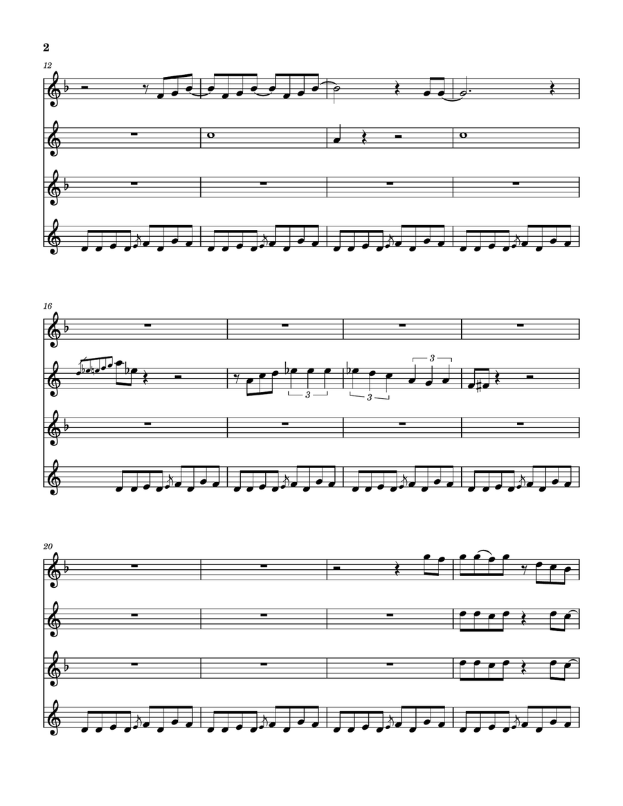 Medley: Peter Gunn with Cocaine Saxophone Quartet scores gallery preview page 3