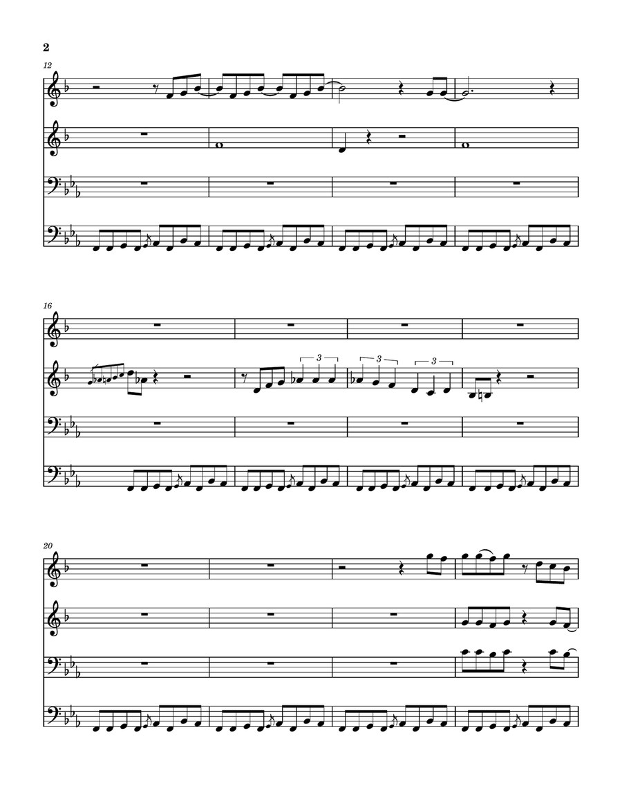 Medley: Peter Gunn with Cocaine Brass Quartet scores gallery preview page 3