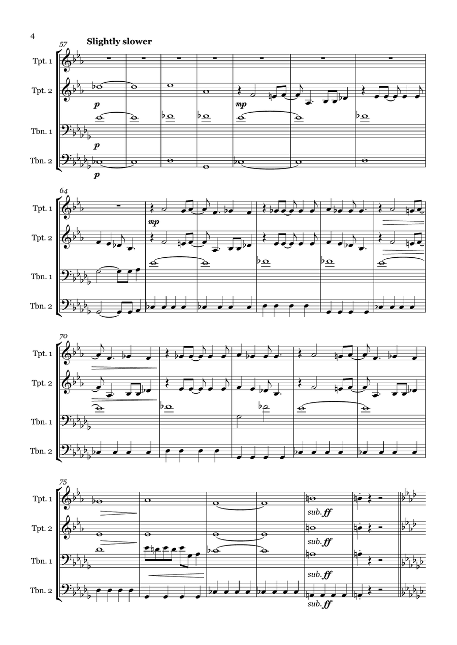 Good Vibrations Good Vibrations Brass Quartet scores gallery preview page 4
