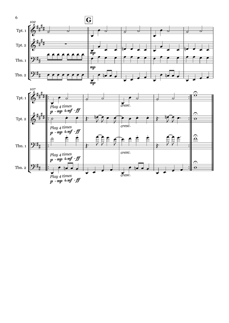Good Vibrations Good Vibrations Brass Quartet scores gallery preview page 6