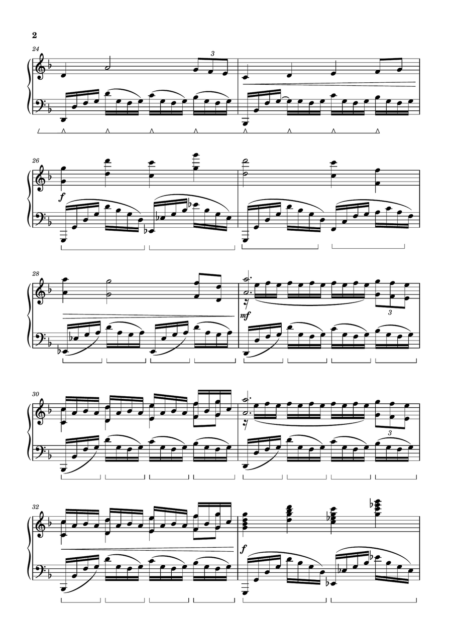 Rêverie d'un soir Piano Solo scores gallery preview page 2