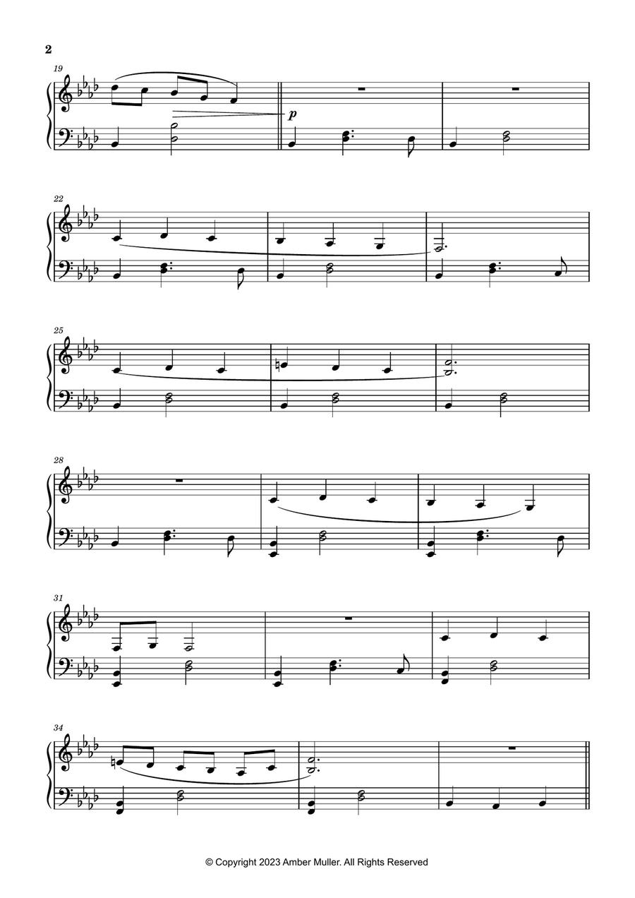 Waltz in Autumn Waltz in Autumn Easy Piano scores gallery preview page 2