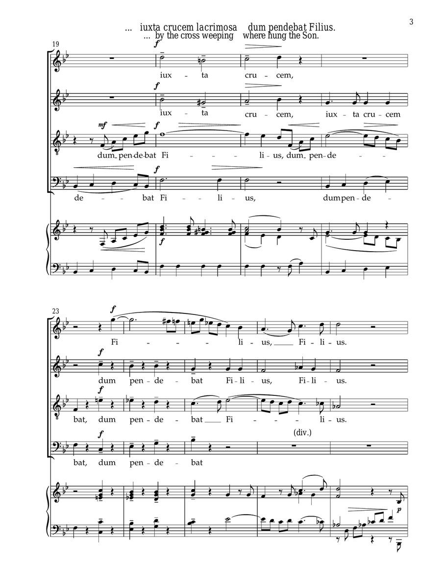 Stabat Mater Stabat Mater 4-Part scores gallery preview page 3