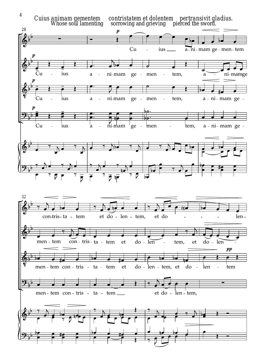 Stabat Mater Stabat Mater 4-Part scores gallery preview page 4