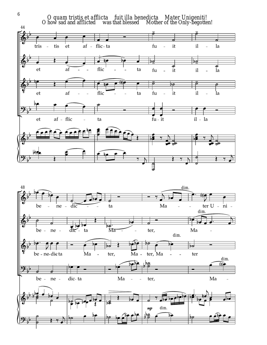 Stabat Mater Stabat Mater 4-Part scores gallery preview page 6