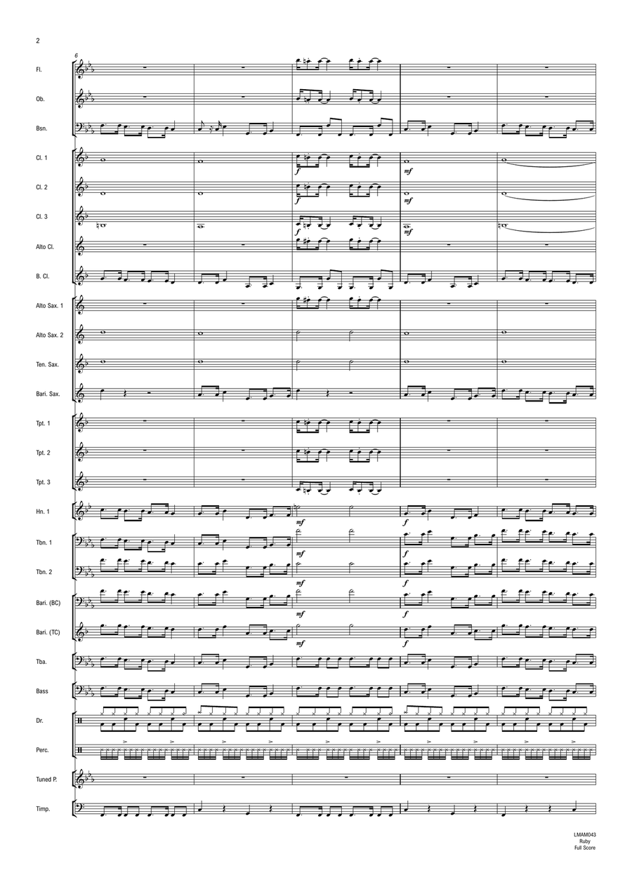 Ruby Concert Band scores gallery preview page 3
