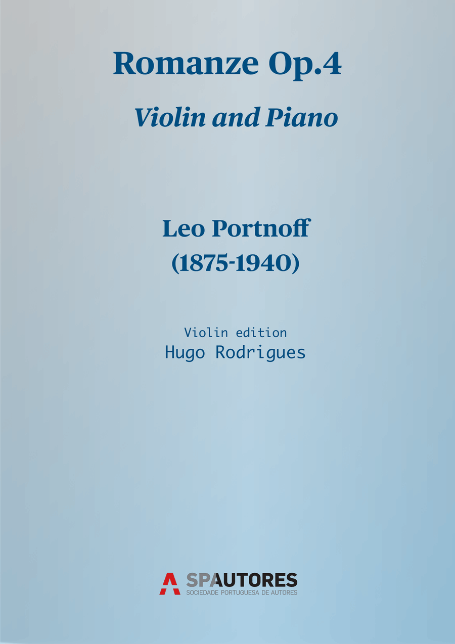 Romanze Op.4 Romanze Op.4 Violin Solo scores gallery preview page 1