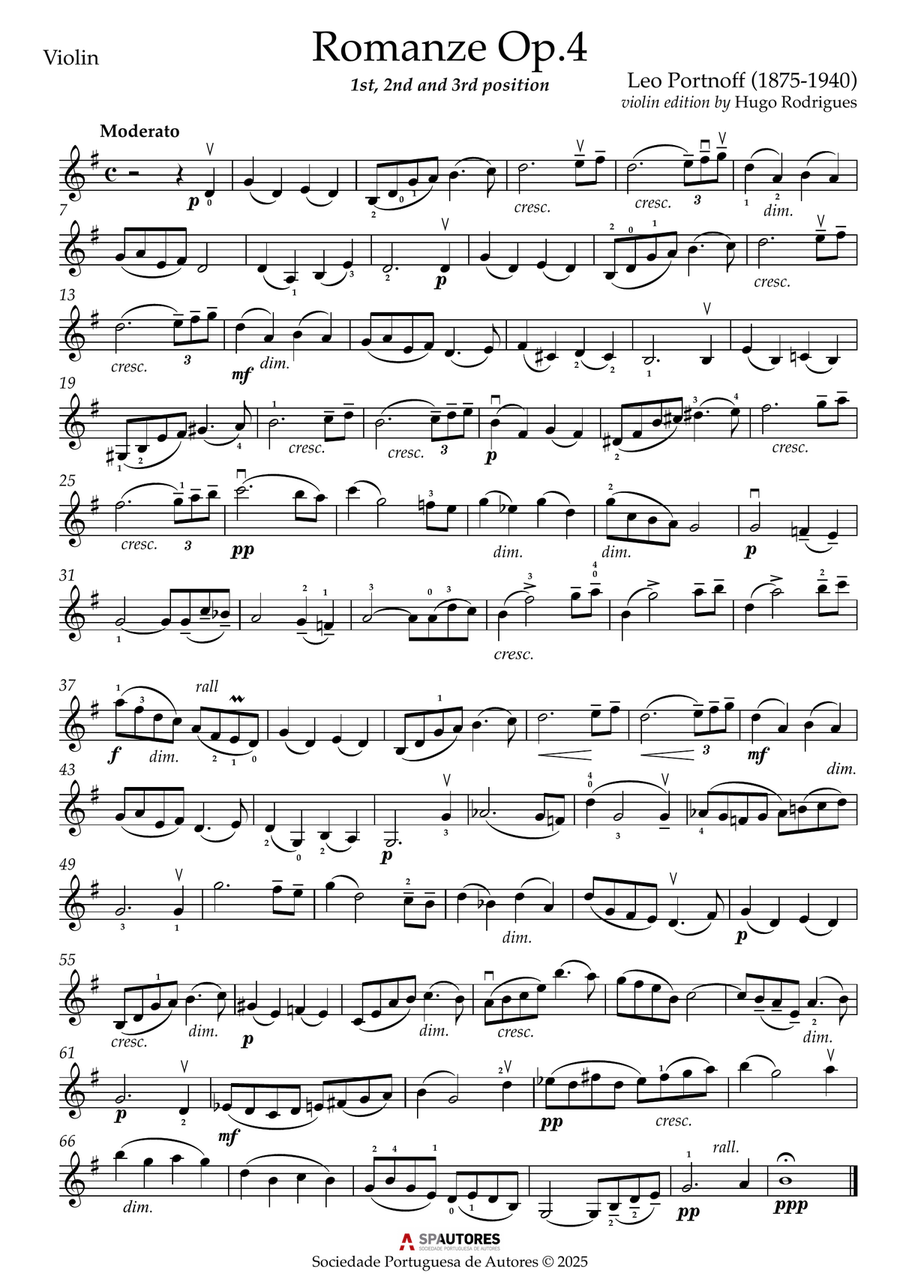 Romanze Op.4 Romanze Op.4 Violin Solo scores gallery preview page 2
