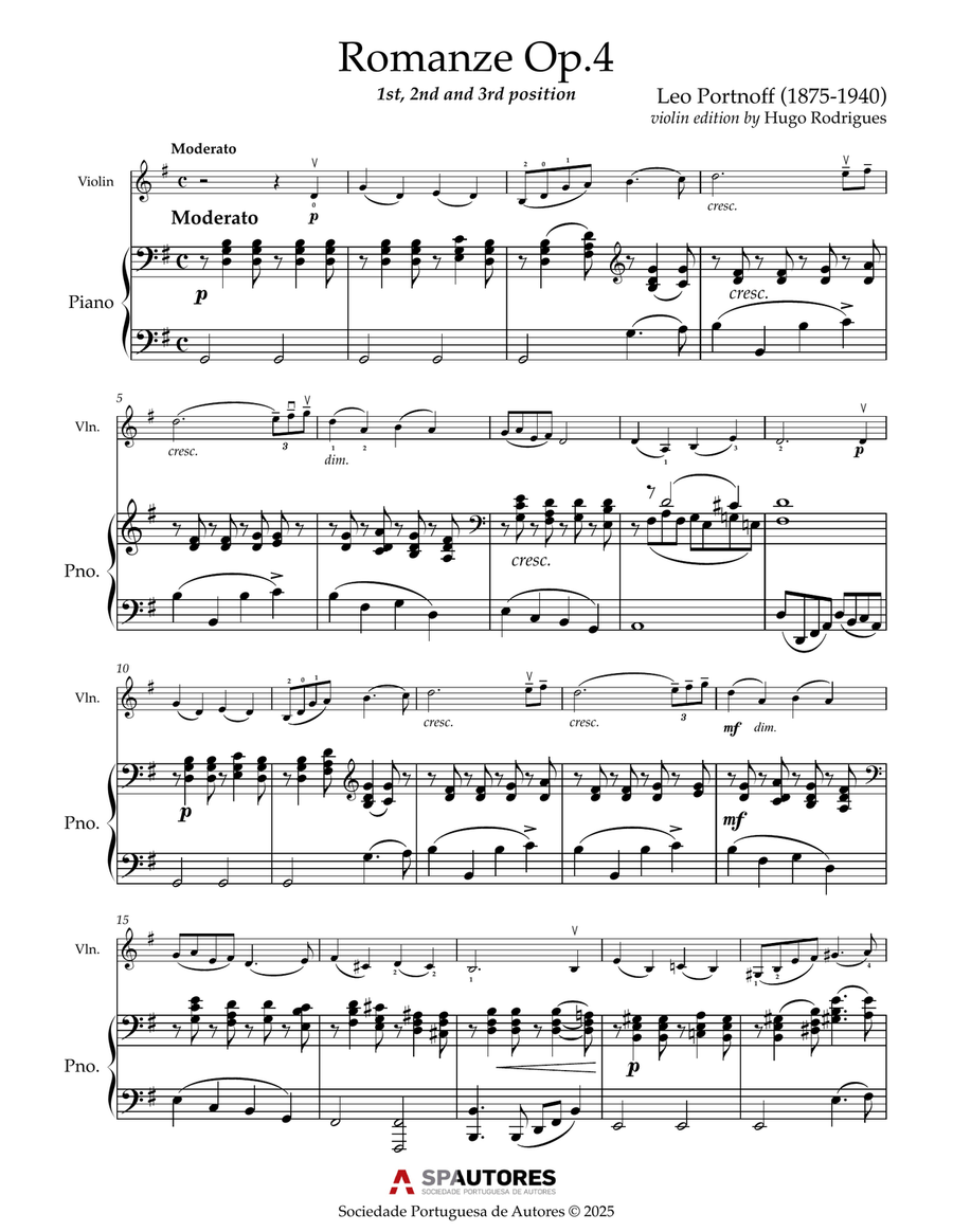 Romanze Op.4 Romanze Op.4 Violin Solo scores gallery preview page 3