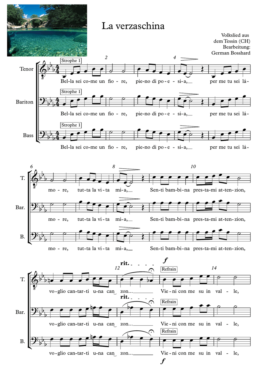 La Verzaschina La Verzaschina 3-Part scores gallery preview page 1