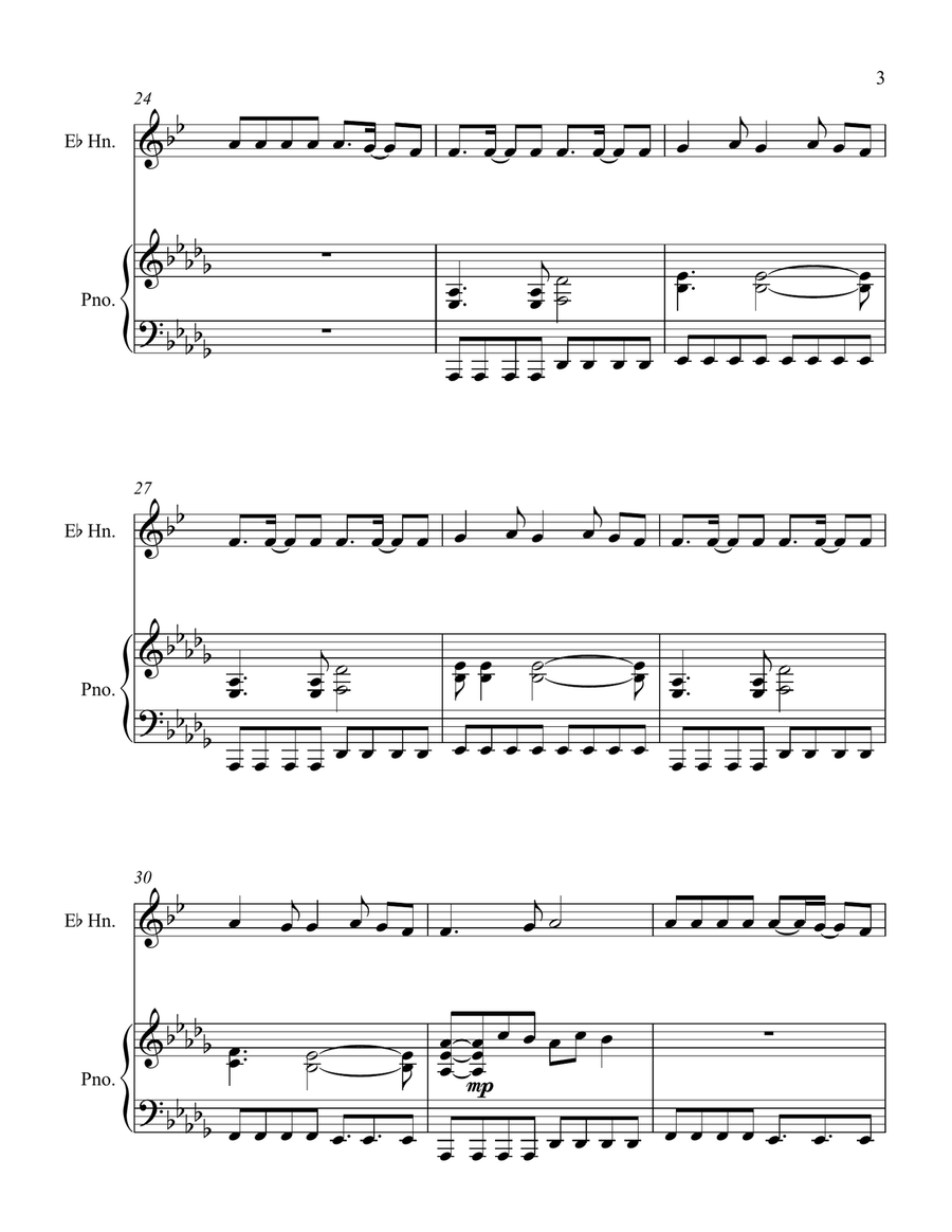 What Makes You Beautiful What Makes You Beautiful Horn scores gallery preview page 3