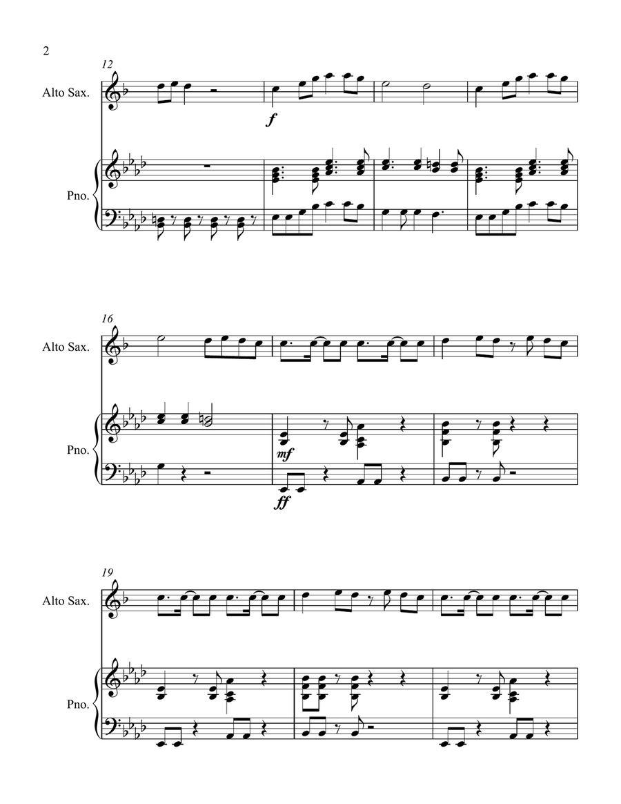 What Makes You Beautiful What Makes You Beautiful Alto Saxophone scores gallery preview page 2