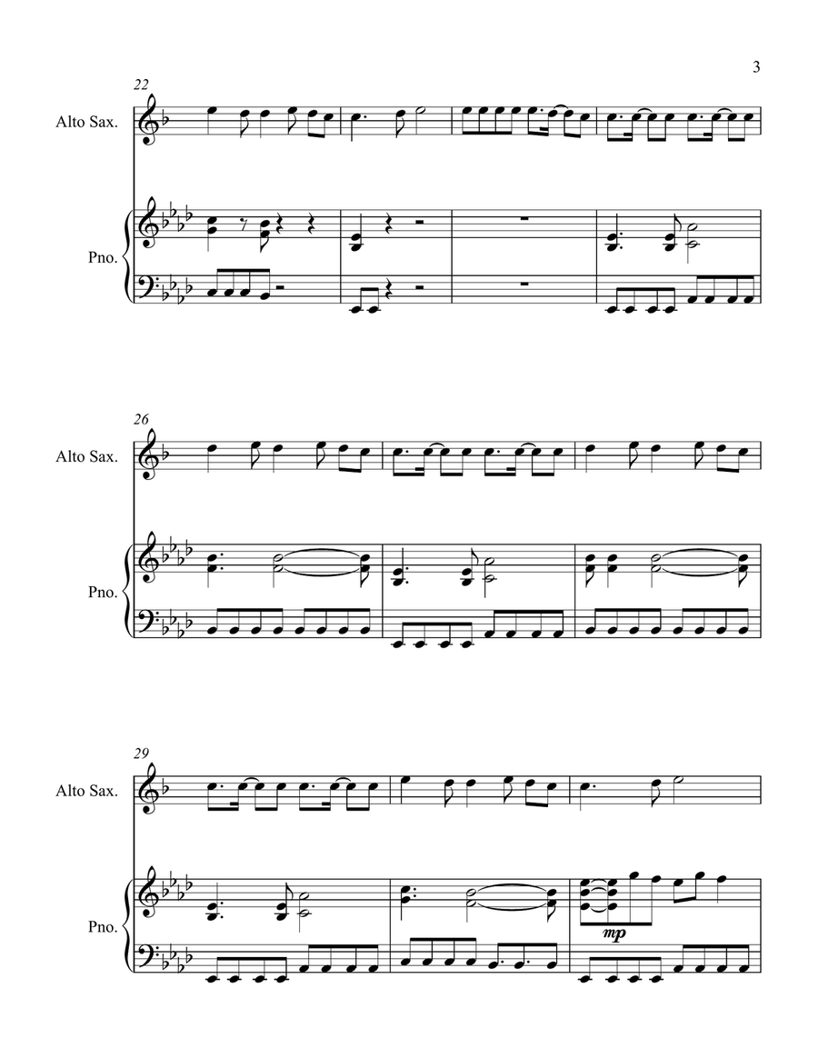 What Makes You Beautiful What Makes You Beautiful Alto Saxophone scores gallery preview page 3