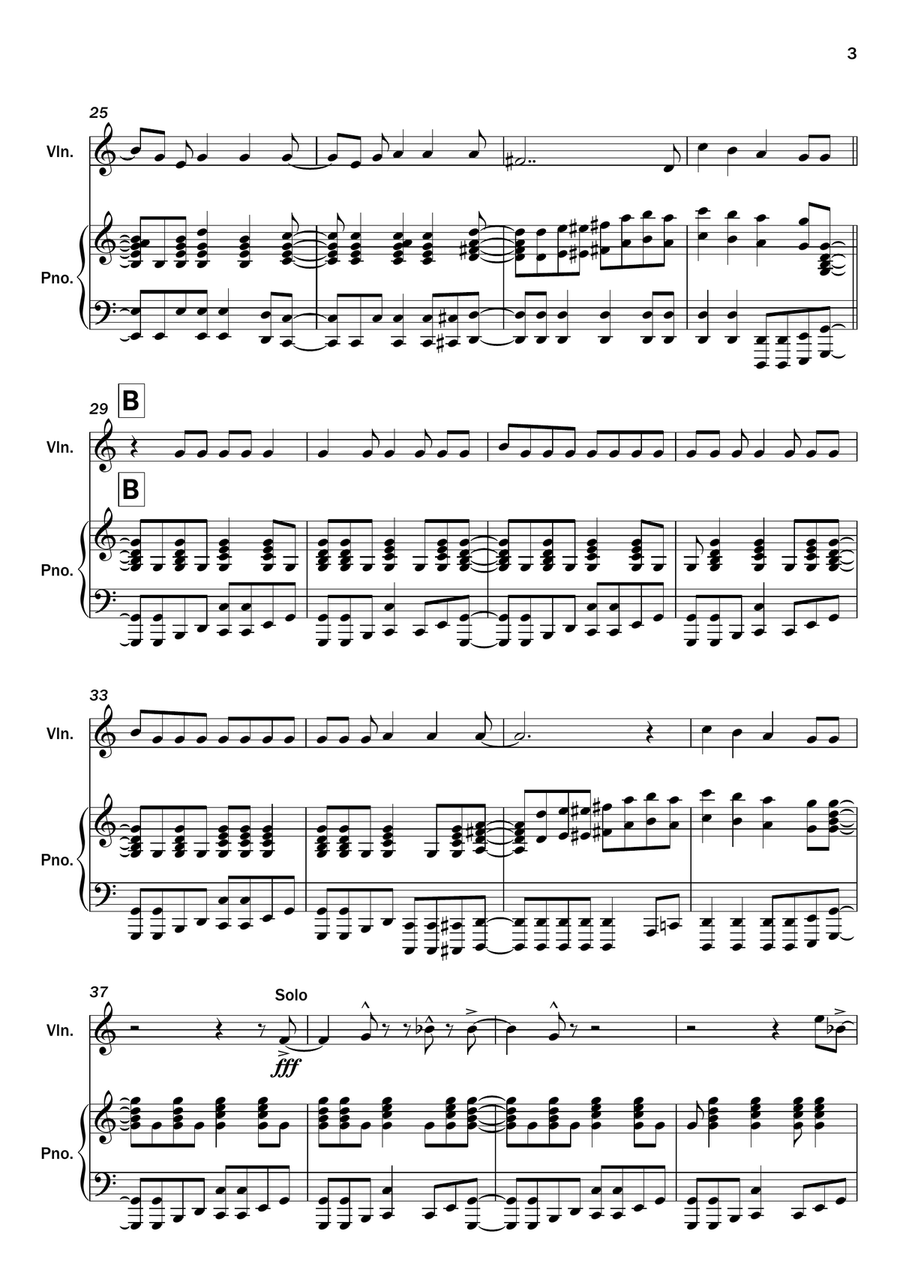 You Can't Stop The Beat You Can't Stop The Beat Violin Solo scores gallery preview page 3