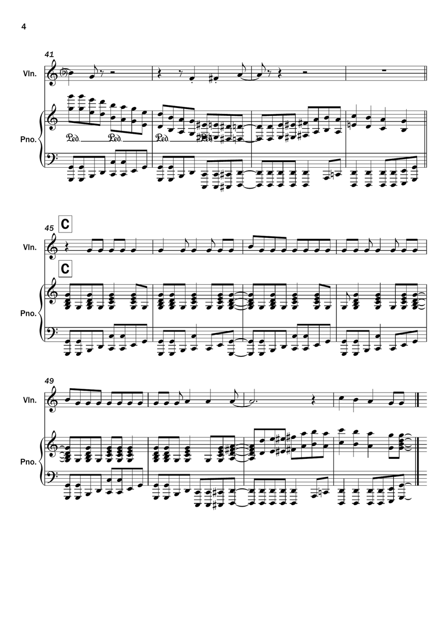 You Can't Stop The Beat You Can't Stop The Beat Violin Solo scores gallery preview page 4