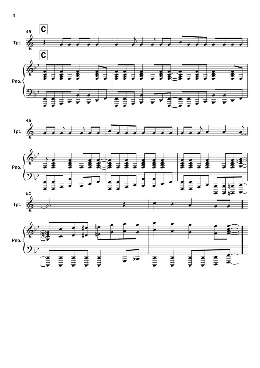 You Can't Stop The Beat You Can't Stop The Beat Trumpet Solo scores gallery preview page 4