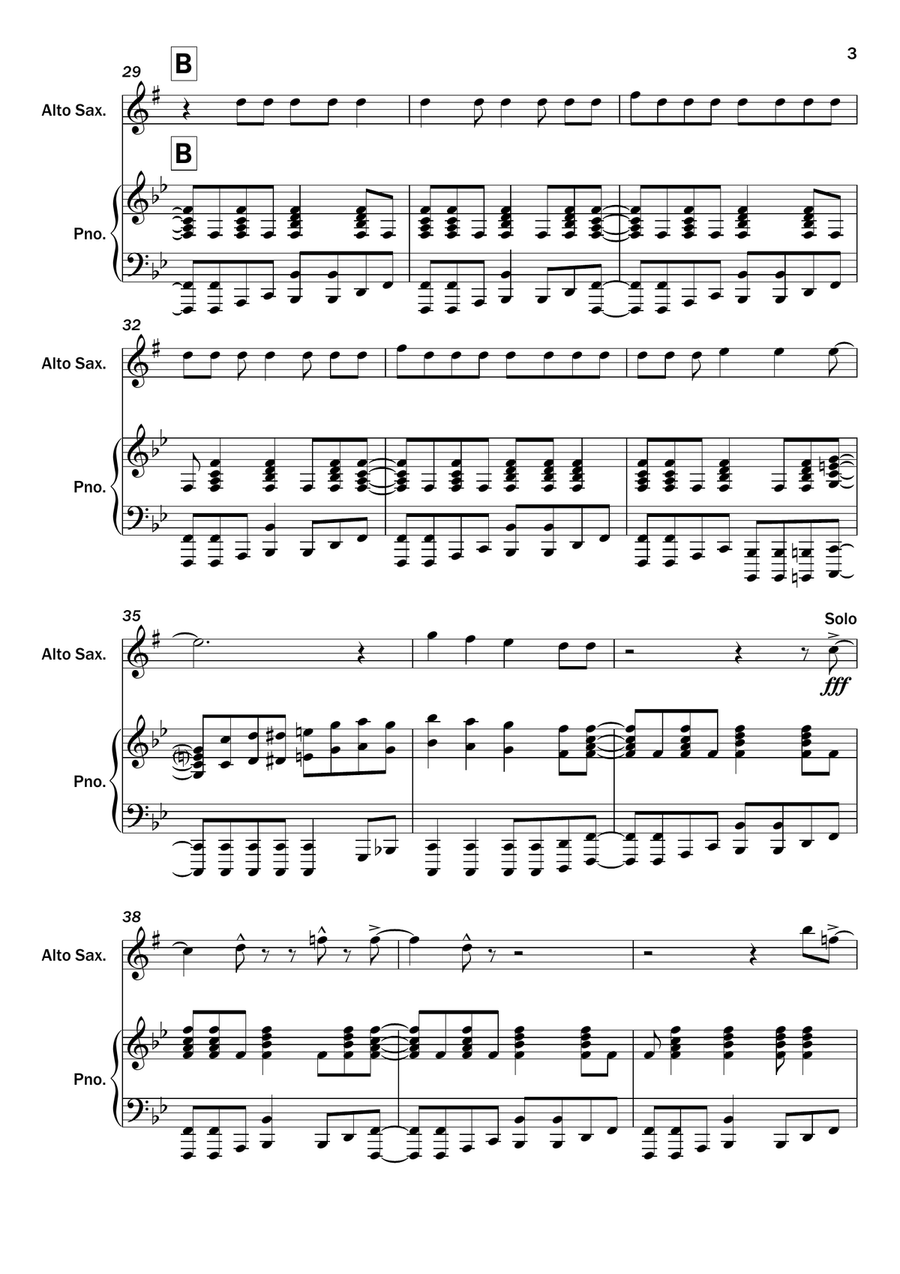You Can't Stop The Beat You Can't Stop The Beat Alto Saxophone scores gallery preview page 3