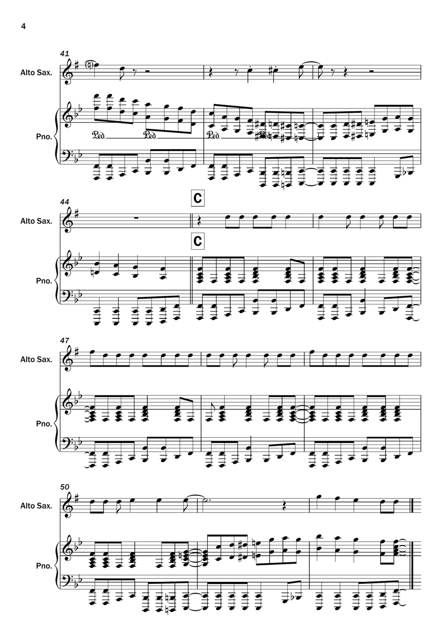 You Can't Stop The Beat You Can't Stop The Beat Alto Saxophone scores gallery preview page 4