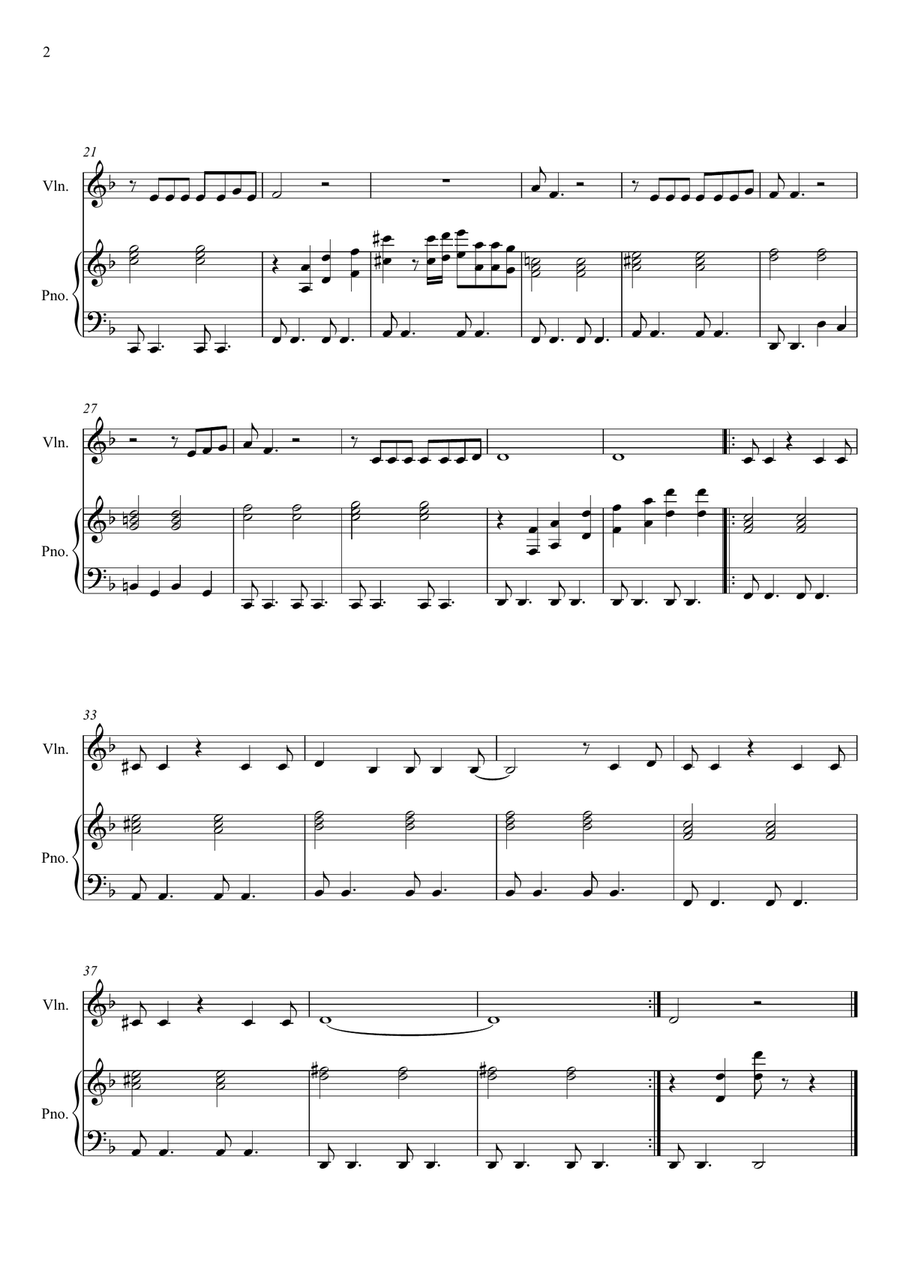Yes Sir, I Can Boogie Yes Sir, I Can Boogie Violin Solo scores gallery preview page 2