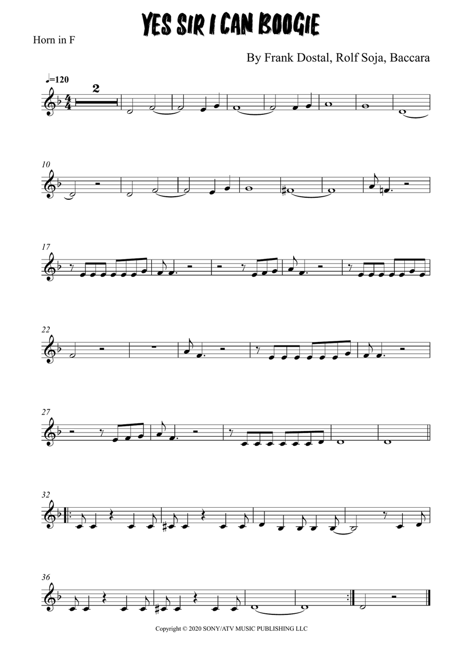 Yes Sir, I Can Boogie Yes Sir, I Can Boogie Piano scores gallery preview page 3