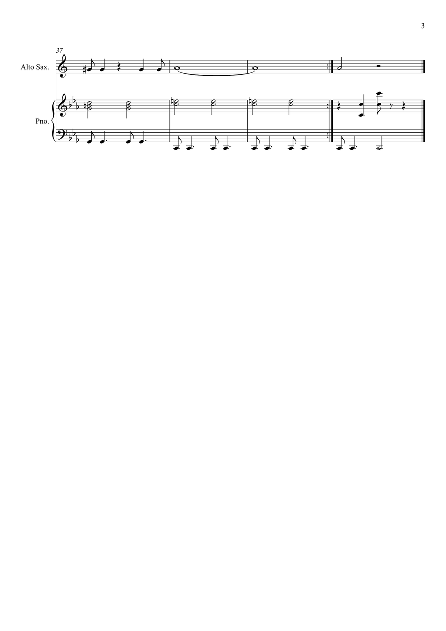 Yes Sir, I Can Boogie Yes Sir, I Can Boogie Alto Saxophone scores gallery preview page 3