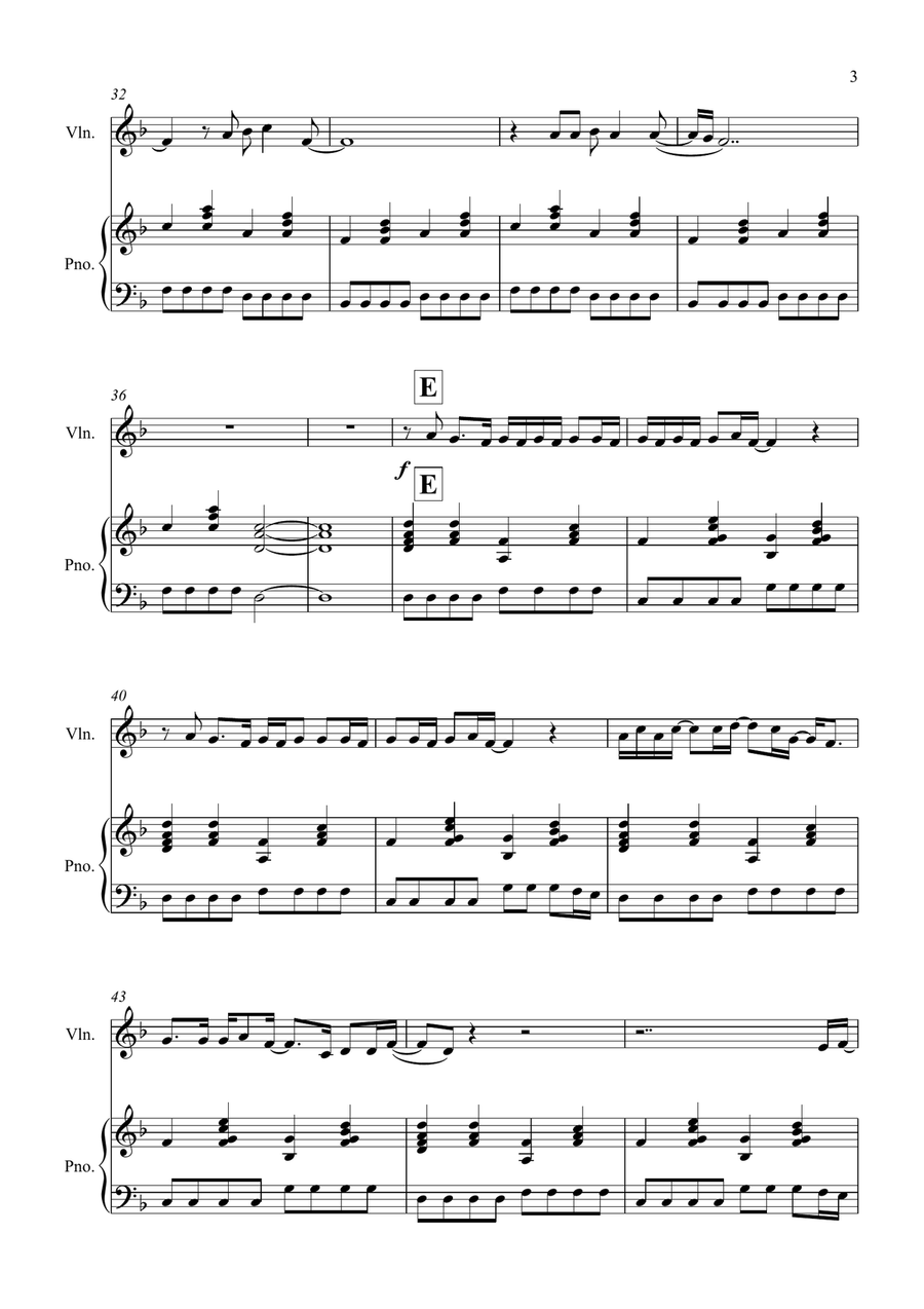 Wonderwall Wonderwall Violin Solo scores gallery preview page 3