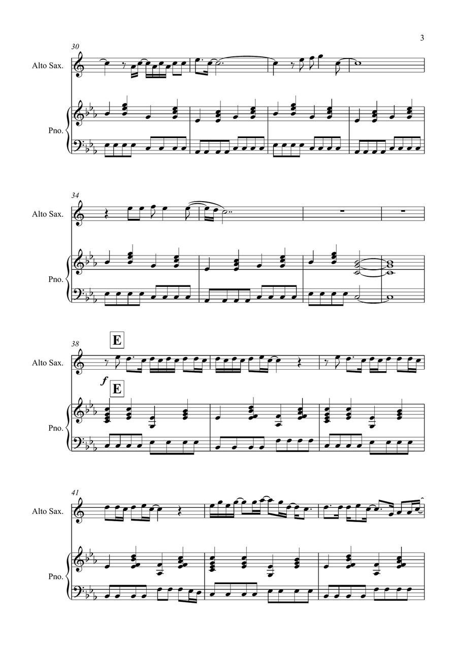 Wonderwall Wonderwall Alto Saxophone scores gallery preview page 3