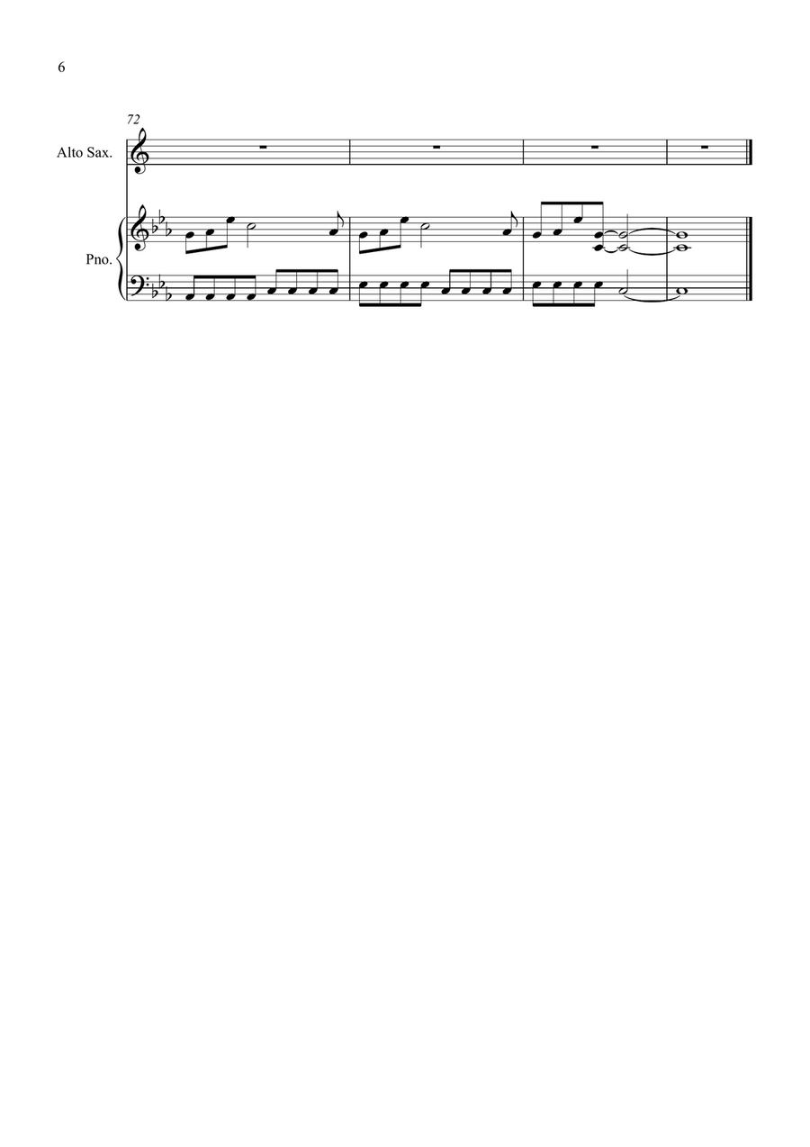 Wonderwall Wonderwall Alto Saxophone scores gallery preview page 6