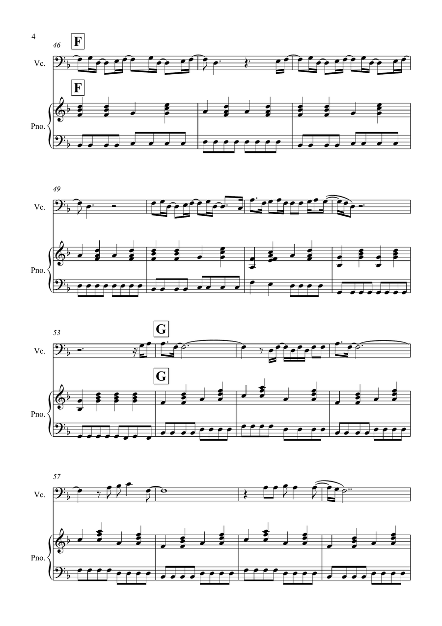 Wonderwall Wonderwall Piano scores gallery preview page 4