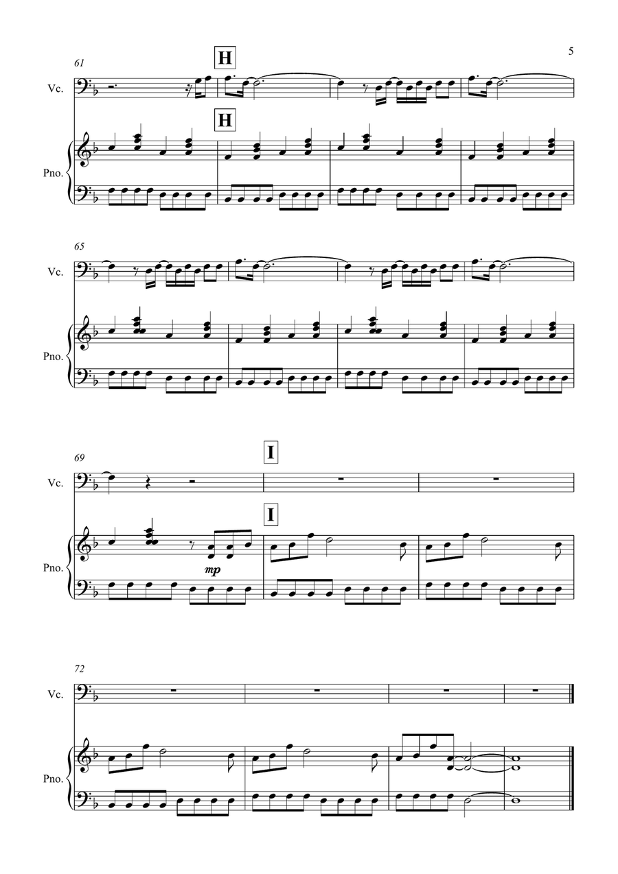 Wonderwall Wonderwall Piano scores gallery preview page 5