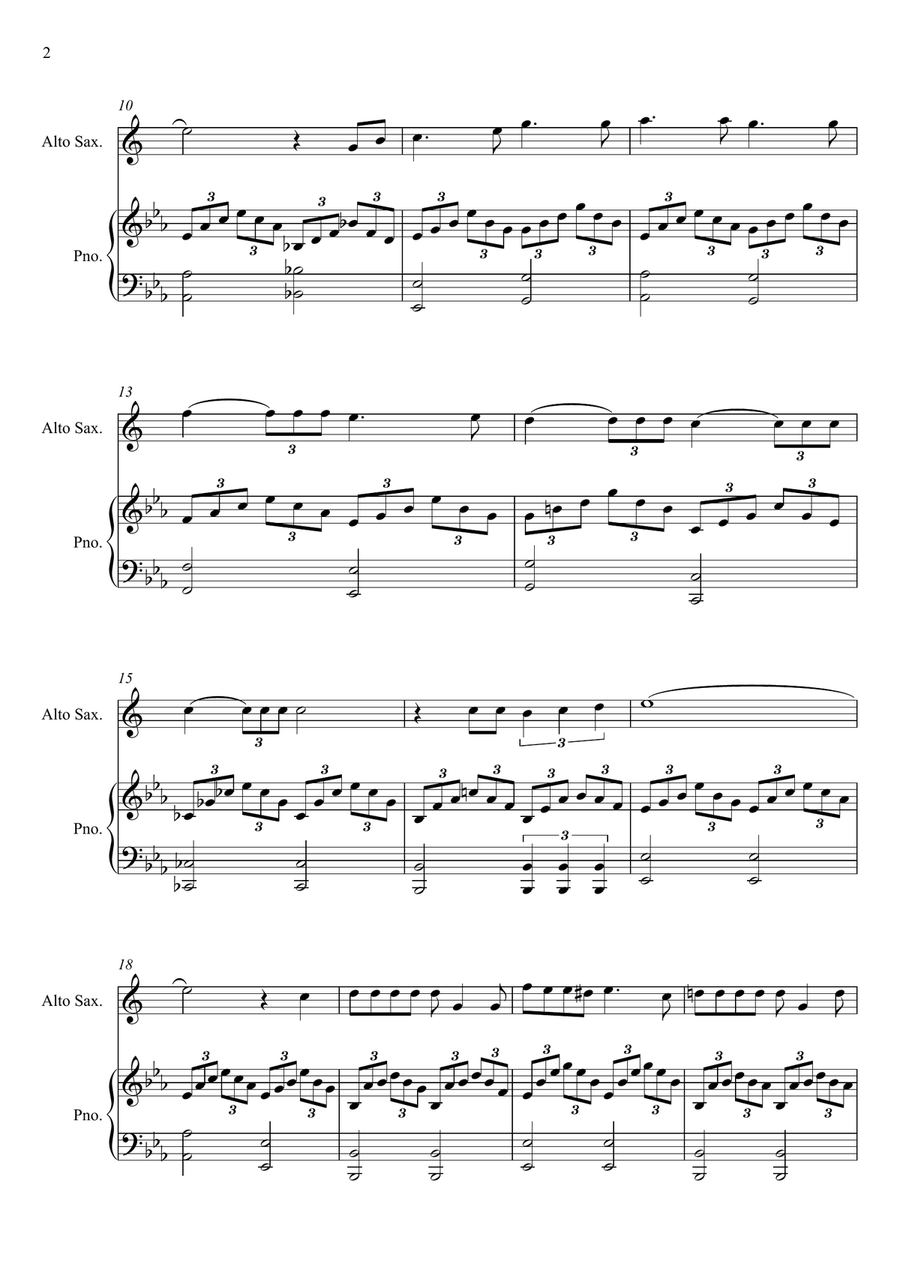 What A Wonderful World What A Wonderful World Alto Saxophone scores gallery preview page 2