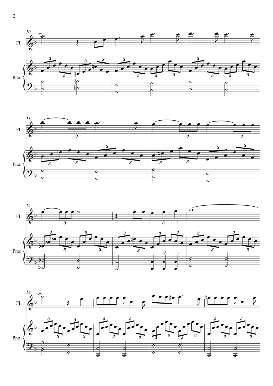 What A Wonderful World What A Wonderful World Flute Solo scores gallery preview page 2