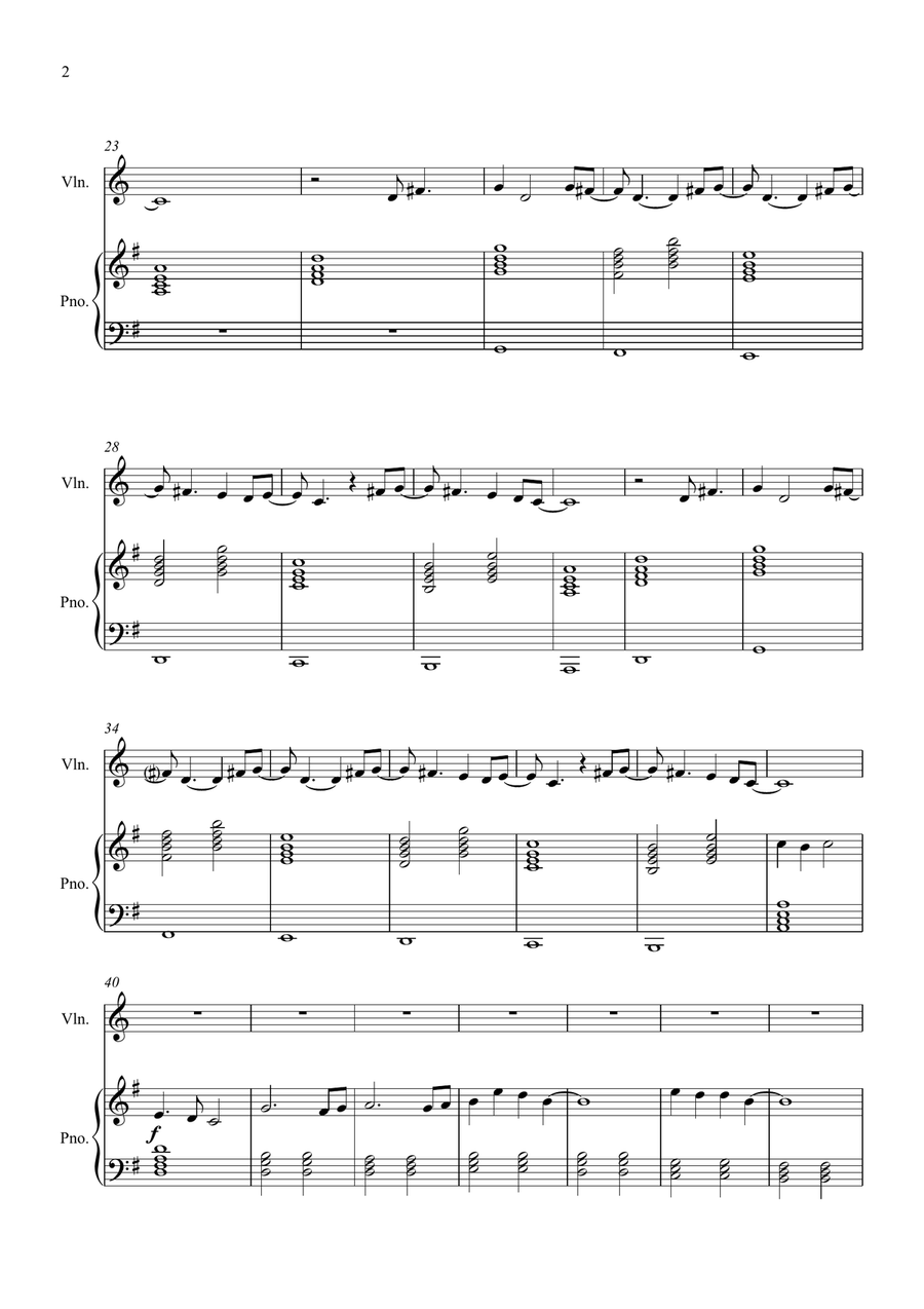 Welcome To The Black Parade Violin Solo scores gallery preview page 2