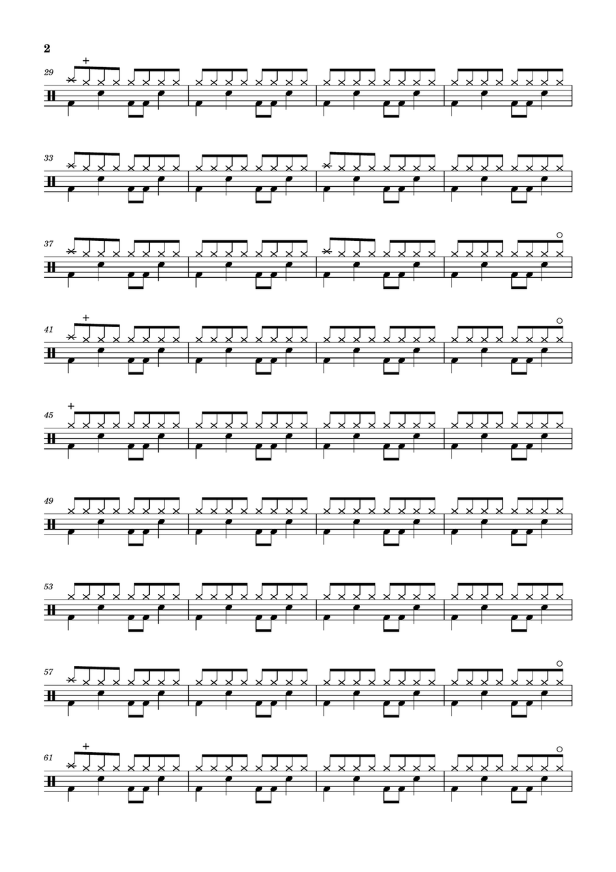 Like A Stone Like A Stone Drum Set scores gallery preview page 2