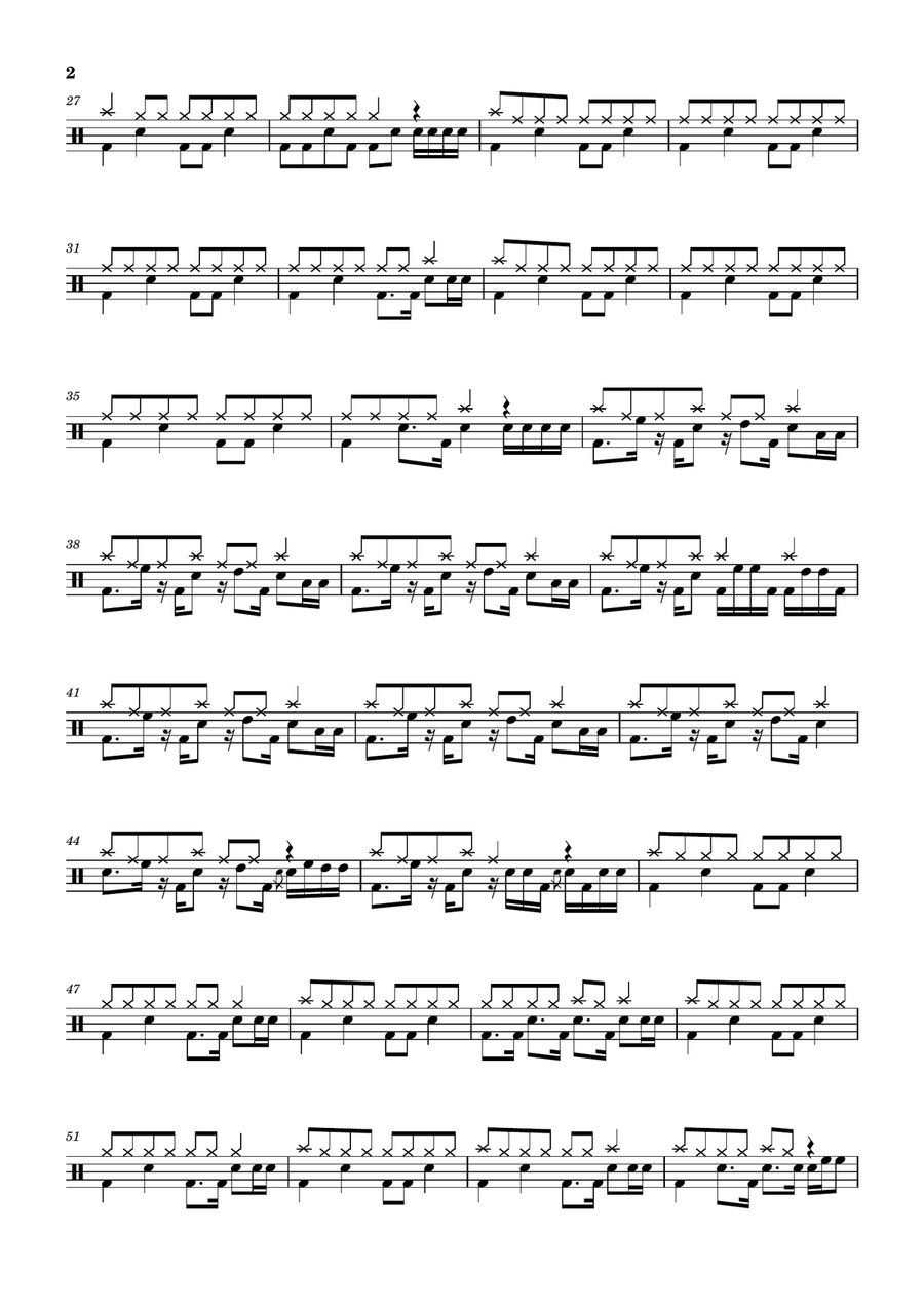 So Far Away So Far Away Drum Set scores gallery preview page 2