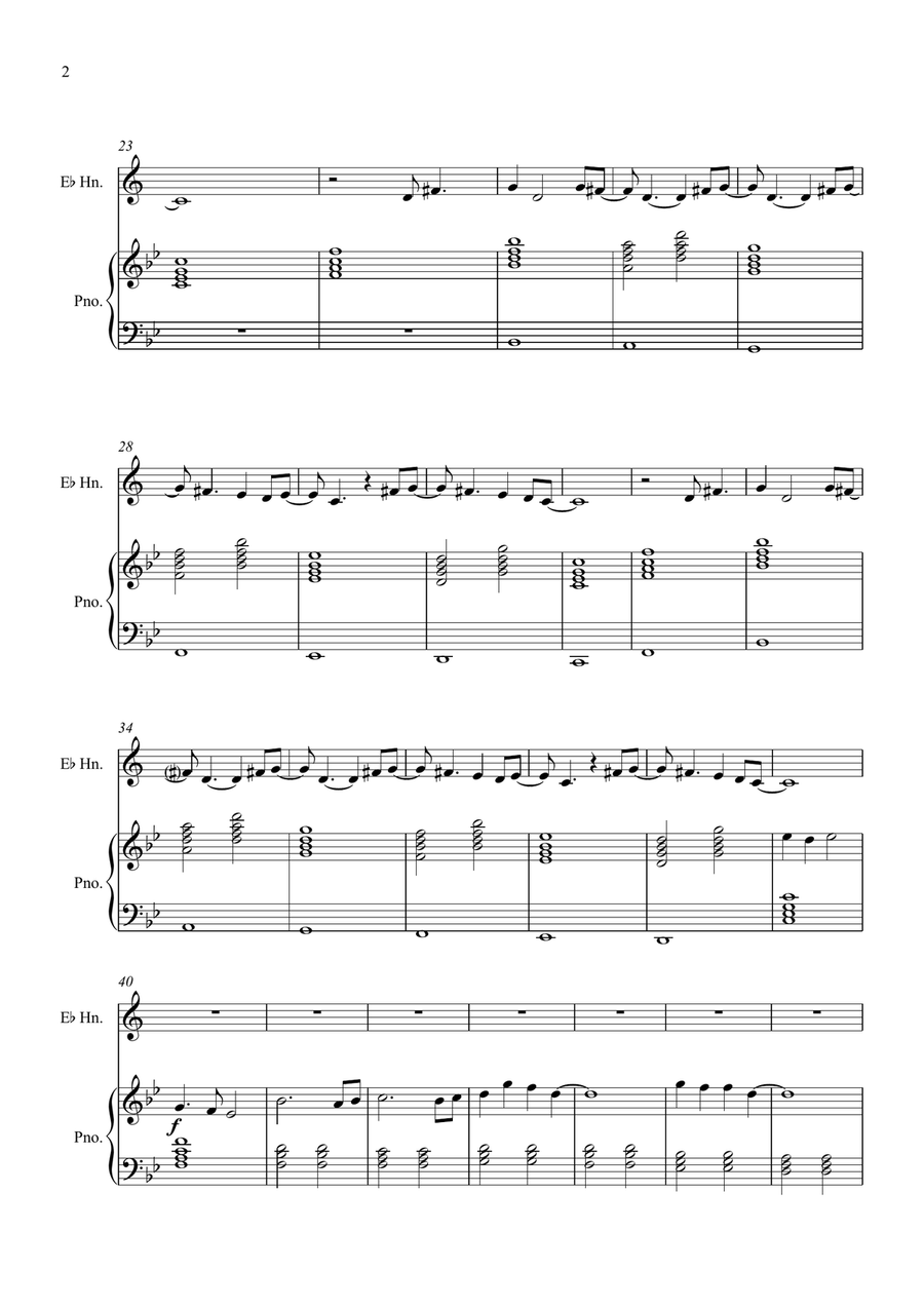 Welcome To The Black Parade Horn scores gallery preview page 2